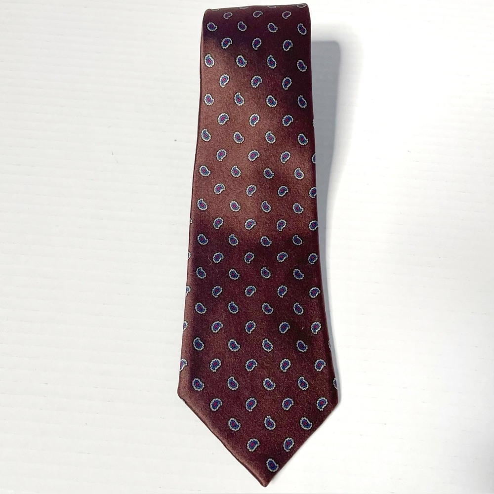 Sulka & Company Necktie 100% Silk Floral Pattern Designer Vintage